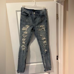 PacSun Distressed Stacked Skinny Jeans Size 31x32
